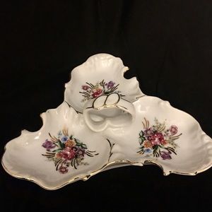 Vintage Thames Candy Dish with Gold Trim